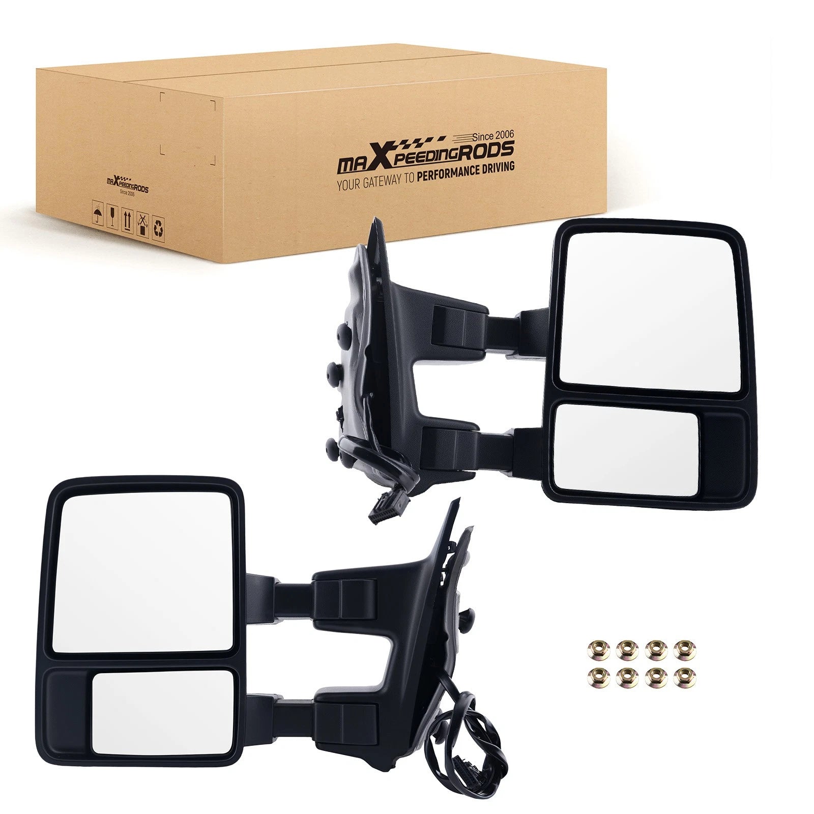 Rear View Mirror for Ford F-350 Super Duty (1999–2007) Manual Telescoping