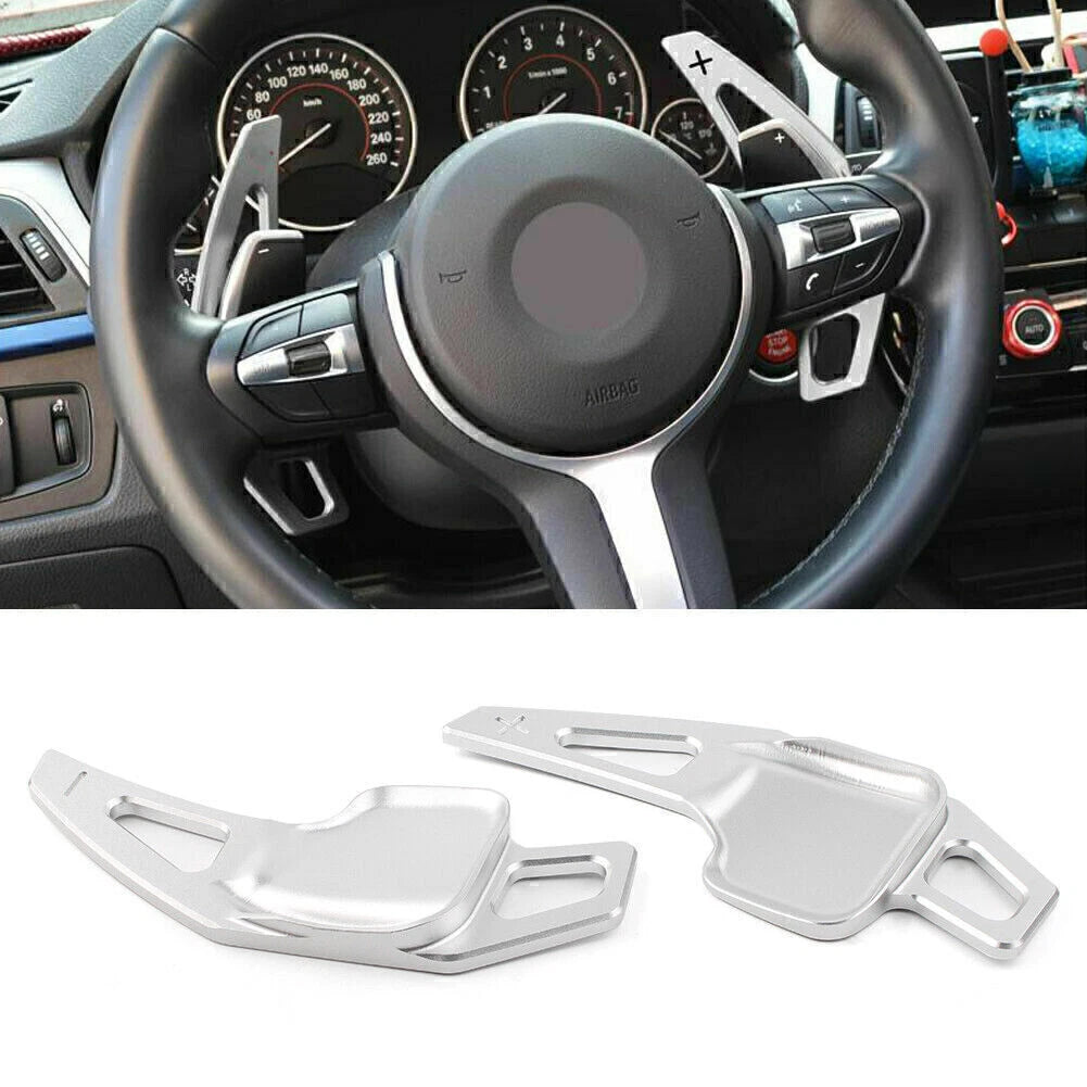 Silver Steering Wheel Shift Paddle Blade for BMW 3 5 Series (F10 F30)