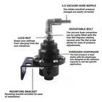 Adjustable Fuel Pressure Regulator Kit for Universal AN6