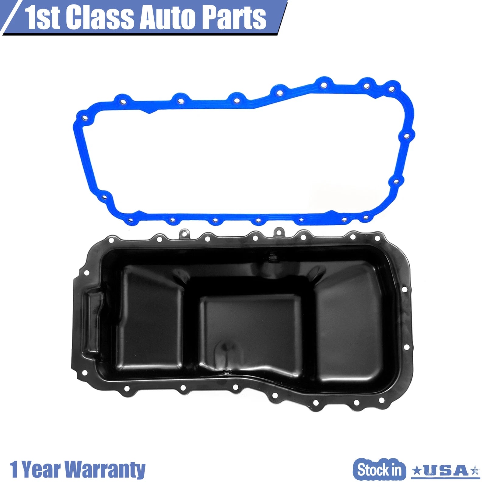 Oil Pan w/ Gasket for Chrysler Town & Country, Dodge Caravan (1990–2003)