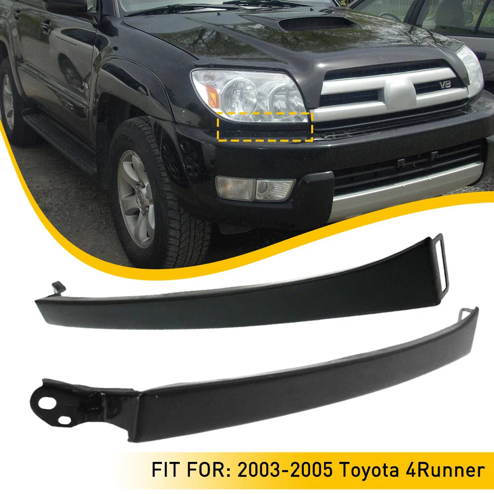 Set of 2 Front Bumper Grille Headlight Filler Trim for Toyota 4Runner (2003–2005)
