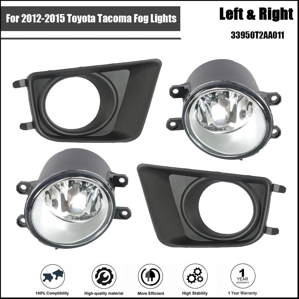 Clear Fog Lights for Toyota Tacoma (2012–2015)