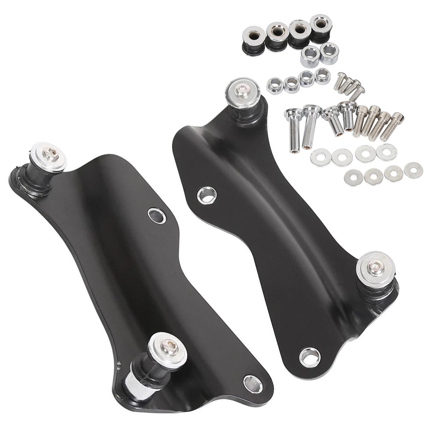 4X Black Docking Hardware Kit for Harley Davidson Touring (2014–2026)
