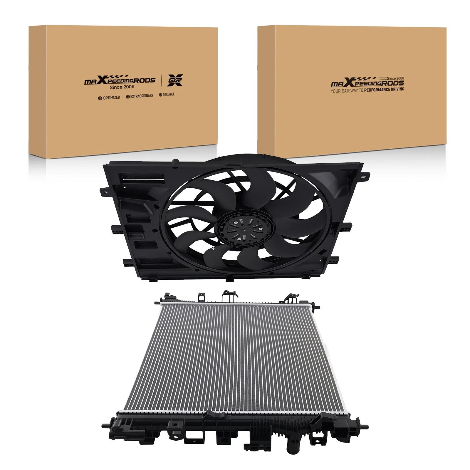 Radiator and Cooling Fan Kit for GMC Terrain, Chevy Equinox (2018-2019)