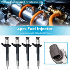 4X Diesel Fuel Injector for Mitsubishi Pajero Triton (2006–2010)
