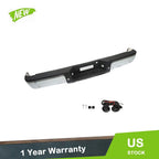 Rear Chrome Step Bumper for Ford F150 (2004–2006) with Sensor Holes