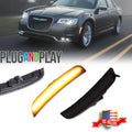 Amber LED Side Marker Light Lamps for Chrysler 300 (2015–2023)