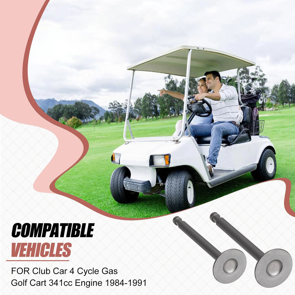 Exhaust & Intake Valve Set for Club Car Golf Cart 341cc (1984–1991)
