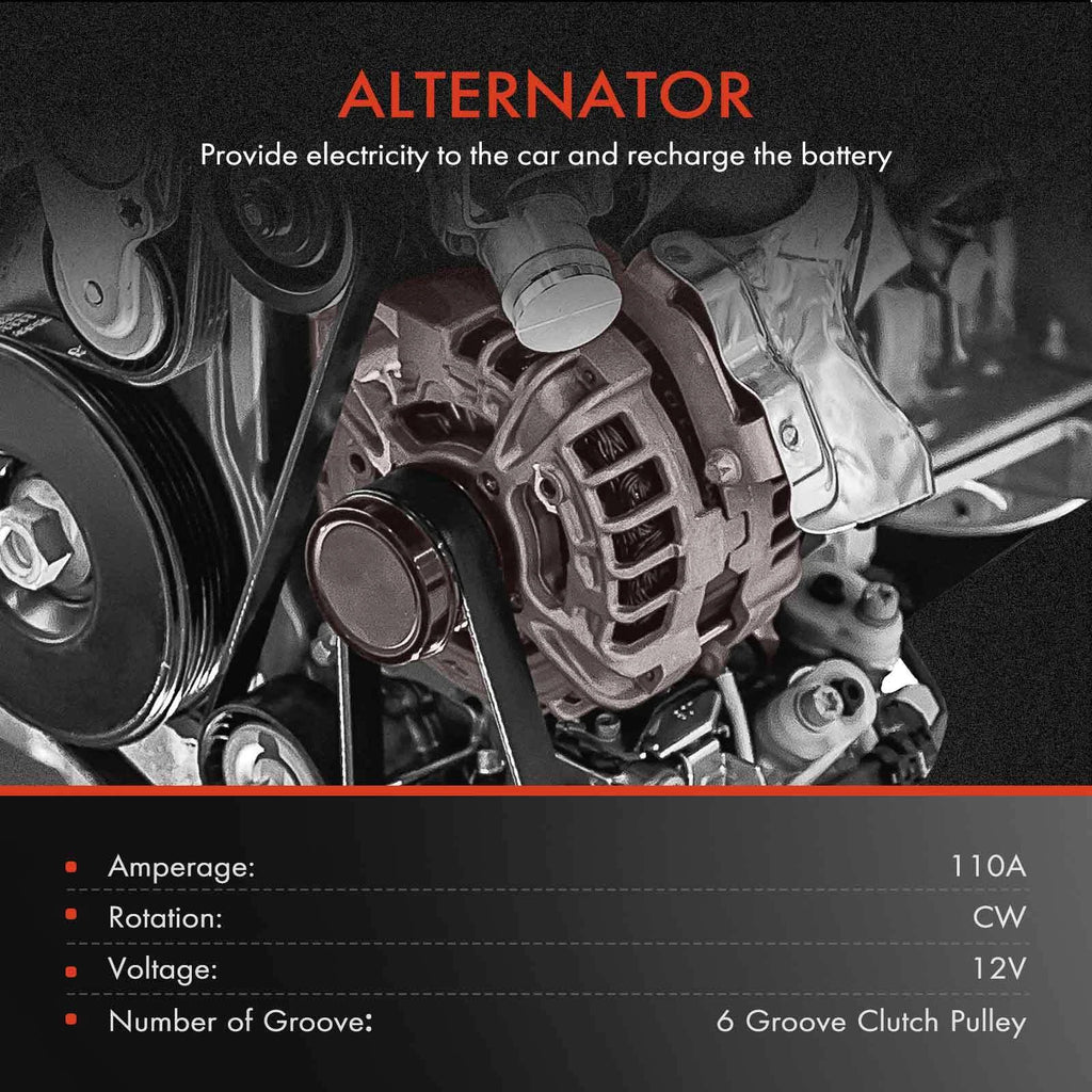 Alternator for Toyota Corolla and Scion xD (2009–2014) 1.8L 110A