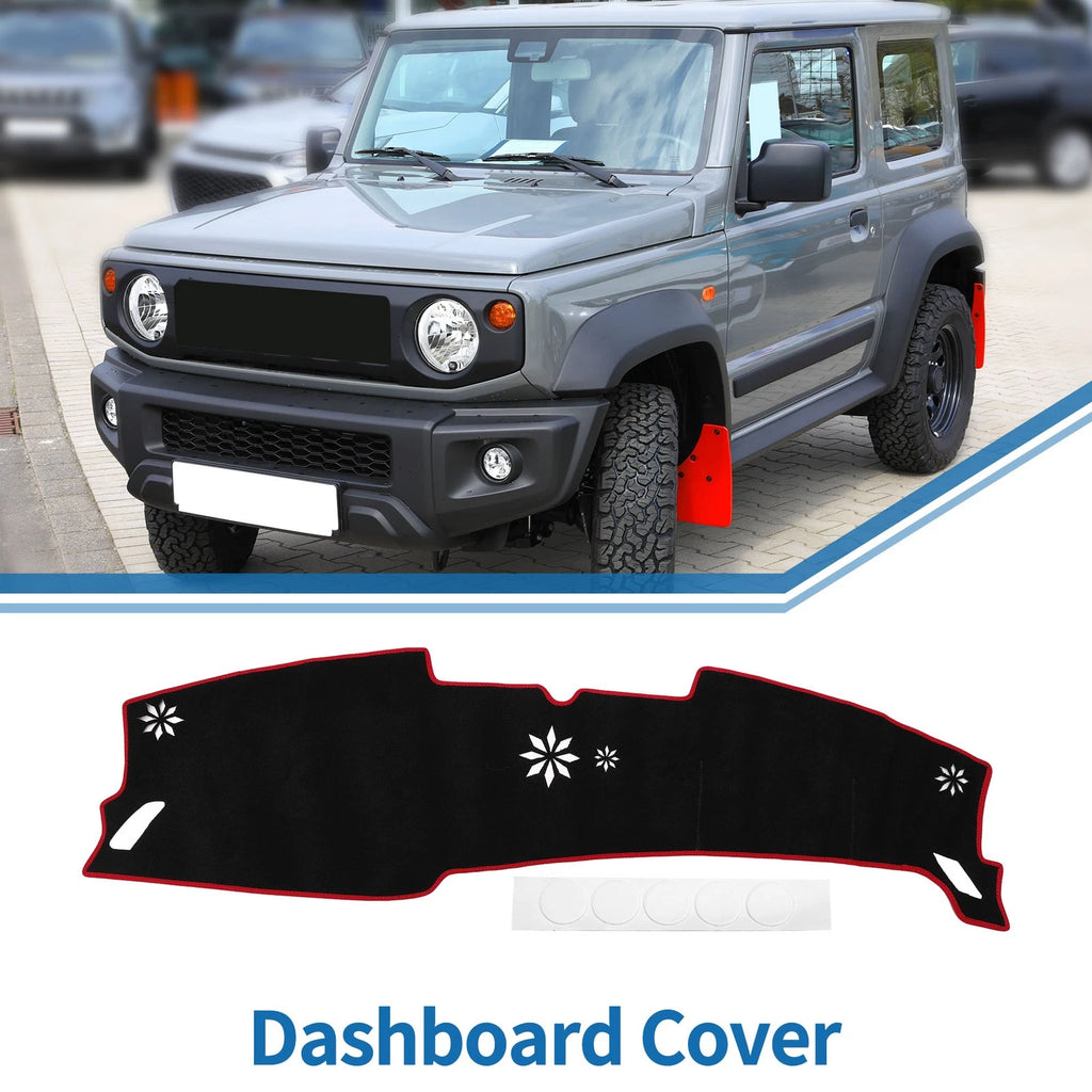 Dashboard Cover Mat for Hyundai Sonata (2024) Sun Protector Pad Black Red