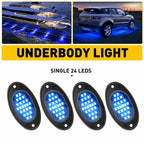 4X Blue LED Rock Underbody Light for Jeep Truck SUV (Universal Fit)