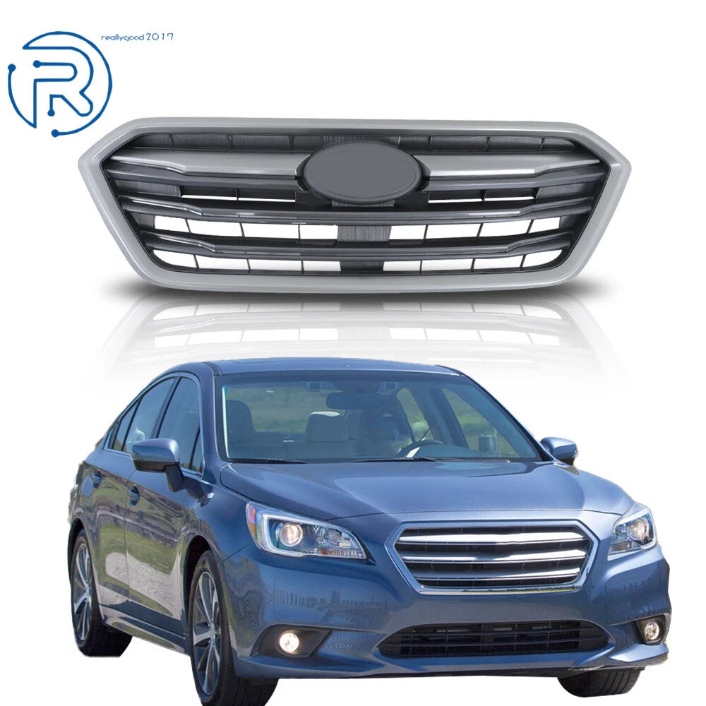 Grille for Subaru Legacy (2018–2019) Silver Painted Frame Charcoal Base