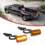 2X Amber LED Wheel Fender Side Marker Lights for Chevy GMC 2500HD 3500HD