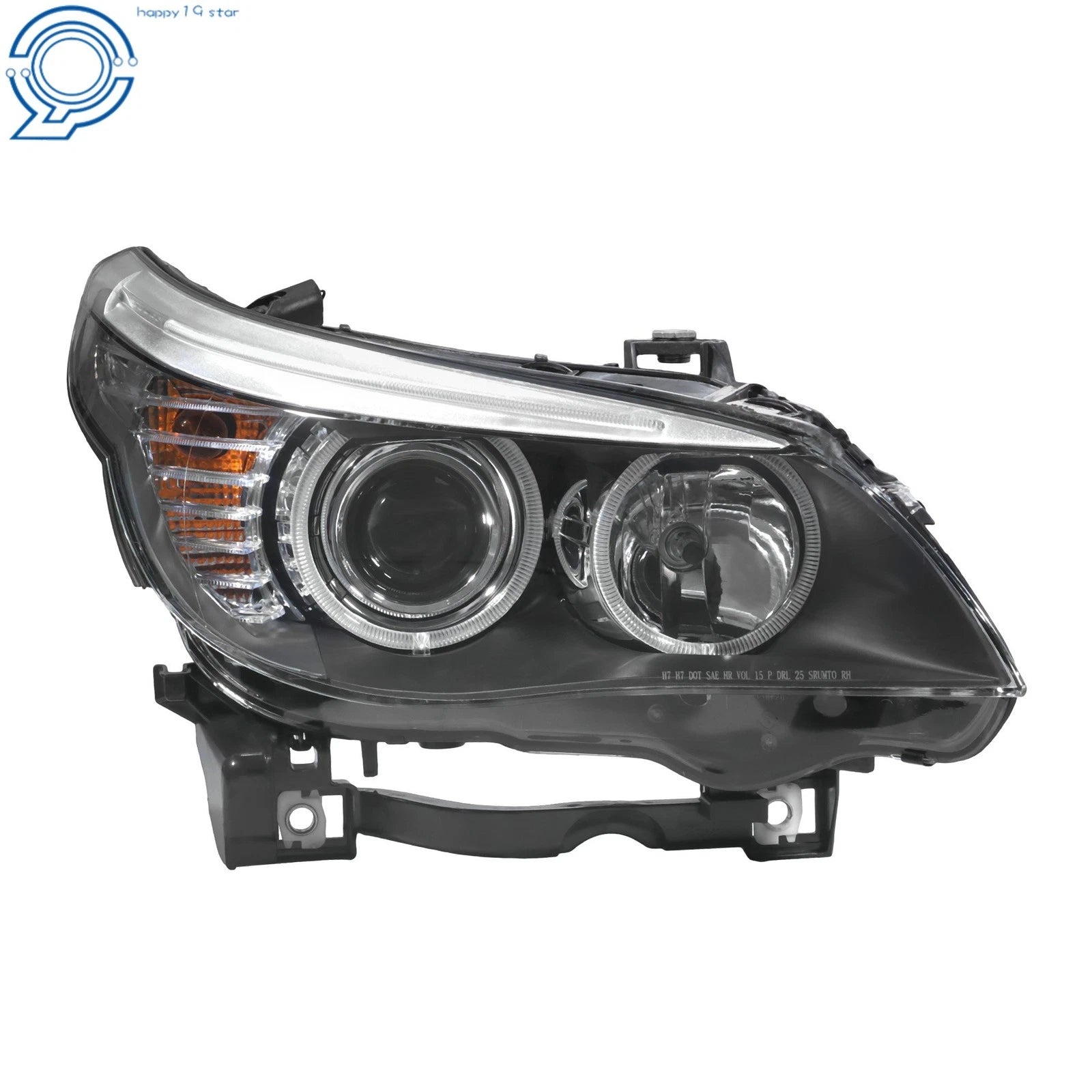 Passenger Side Headlight for BMW 528i (2008-2010) Halogen Projector RH