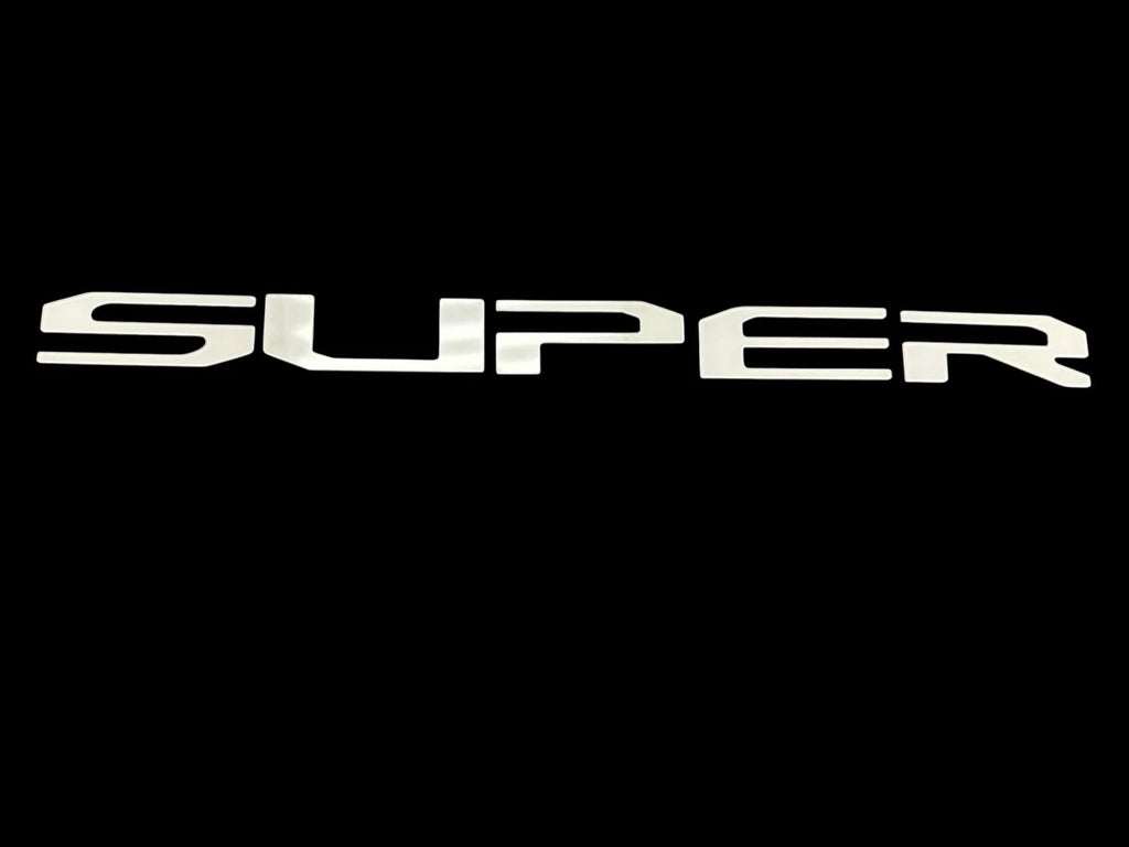 Tailgate Insert Letters for 2025 Ford Super Duty Platinum