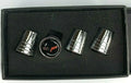 Valve Stem Caps With Corvette C6 Emblem Premium Chrome Tapered Licensed (1997–2004)