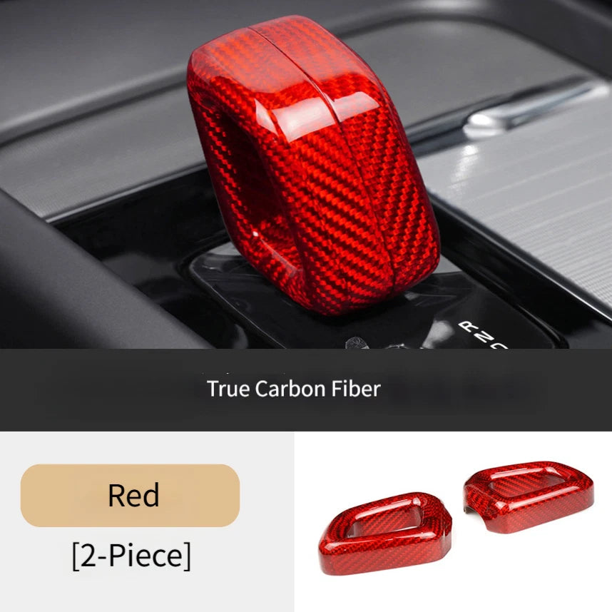 Carbon Fiber Shift Knob Cover for Volvo XC60 (2022–2026)