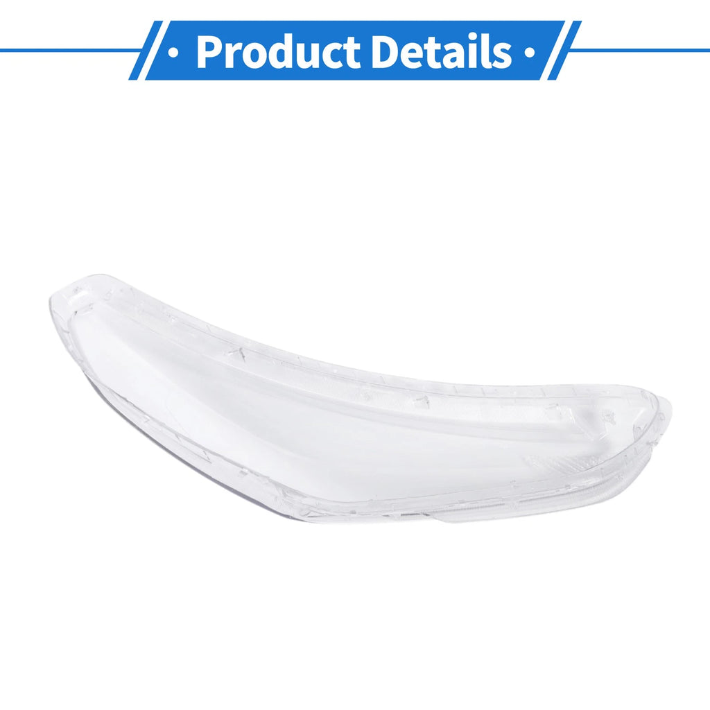 1 Pcs Headlight Lens Cover for Hyundai Sonata (2018–2019) PC Clear