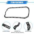 Oil Pan Gasket for Honda Civic Del Sol S SI (1996-1997) Rubber Black