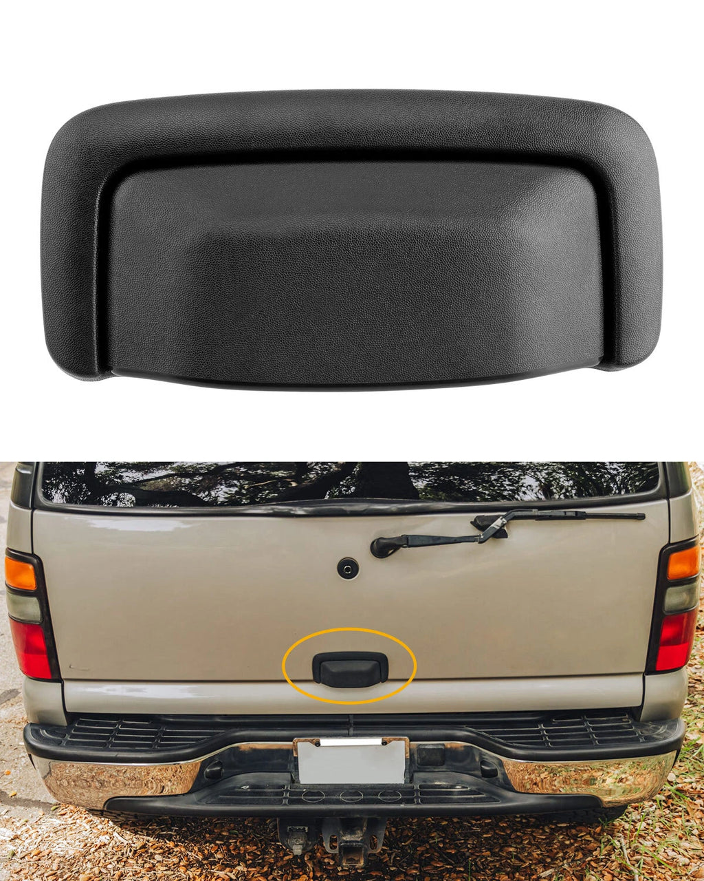 Textured Tailgate Door Handle for Chevy Suburban Tahoe GMC Yukon (2000–2006)
