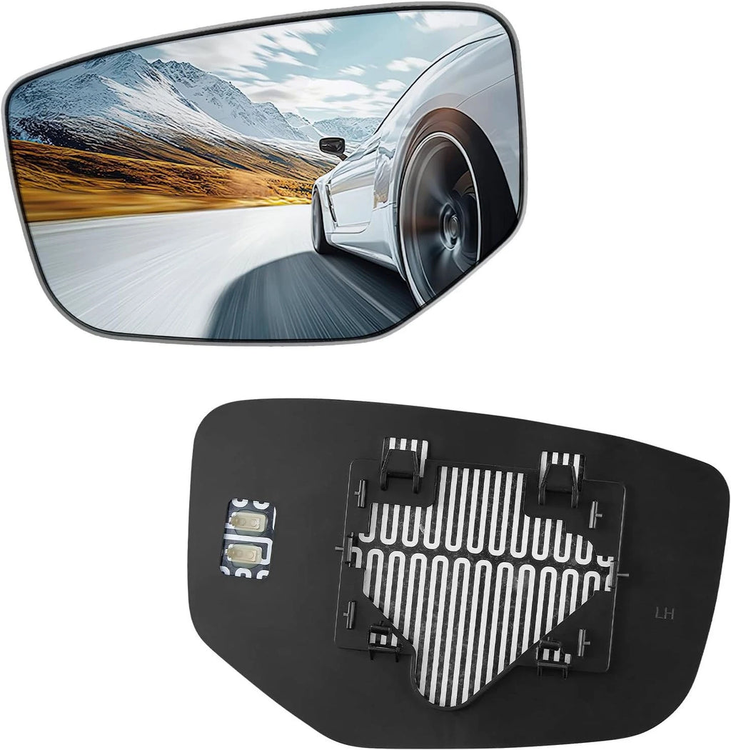 Heated Left Flat Mirror Glass for Honda Accord EX-L Coupe (2012–2013)