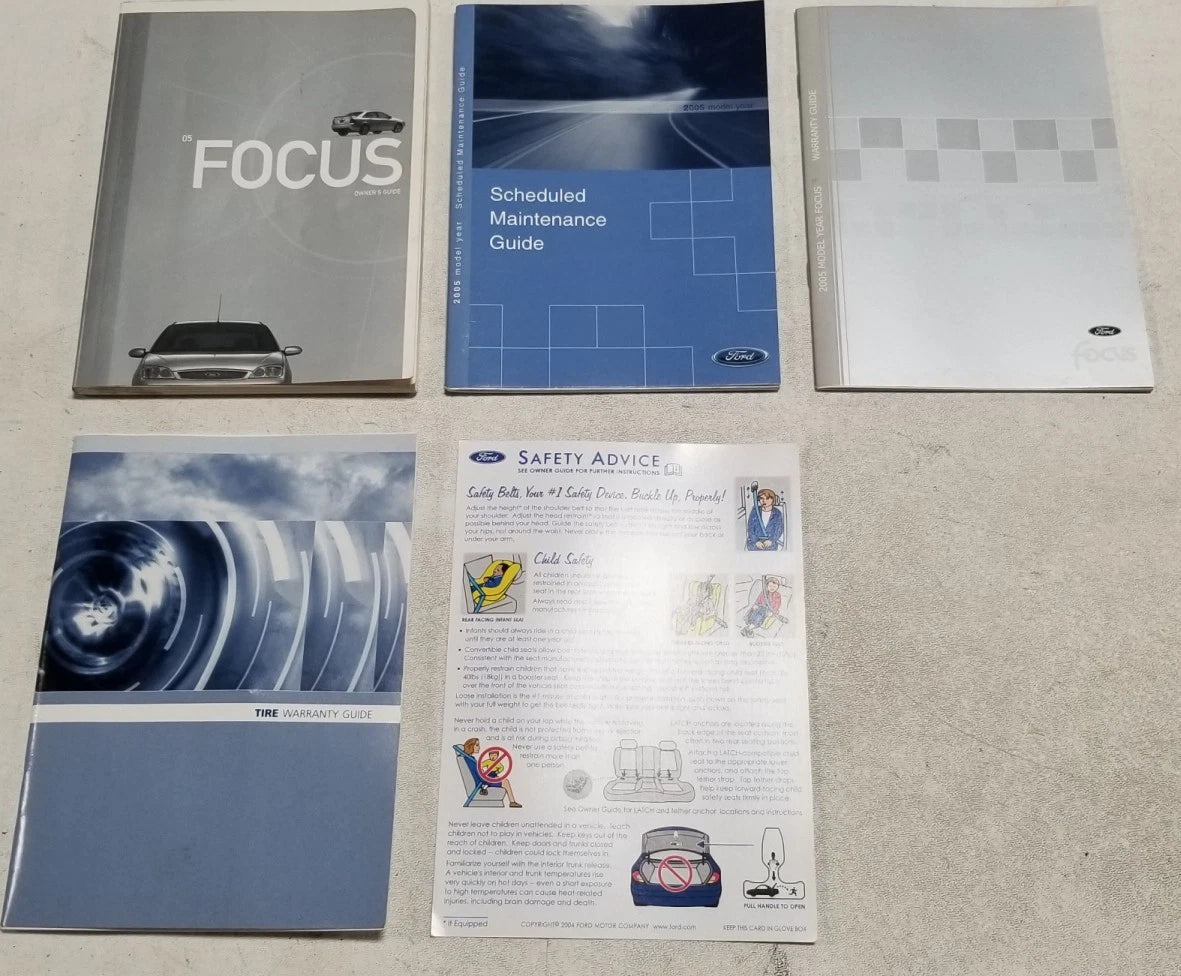 Owners Manual with Case for Ford Focus (2005) OEM