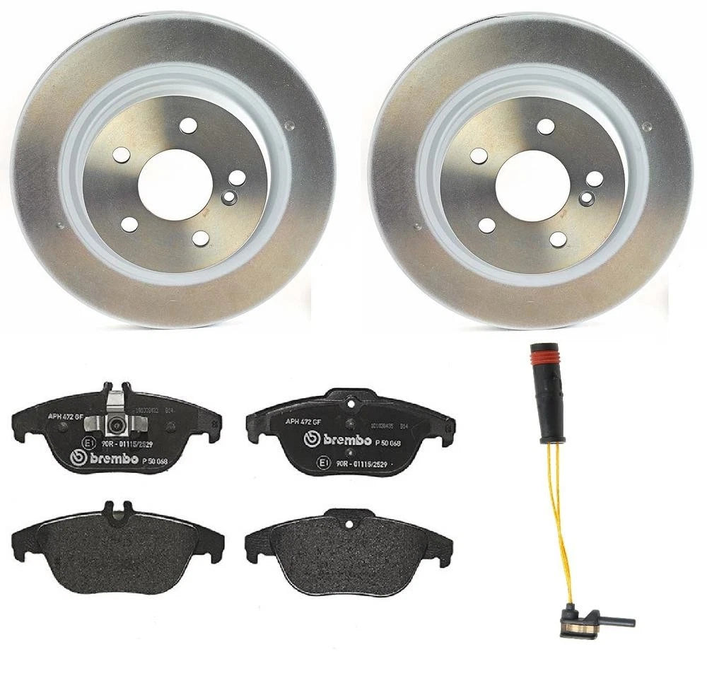 Brembo Rear Brake Kit for Mercedes W204 W212 (2007–2016) - Pads, Sensor, Rotors