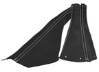 Leather Manual & E Brake Boot Cover for Audi TT (1998–2006) White Stitch