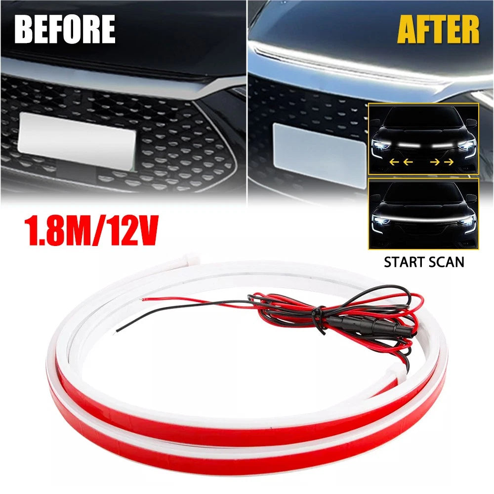 70" LED DRL Hood Light Strip for Dodge 1500 Ram 2500 3500