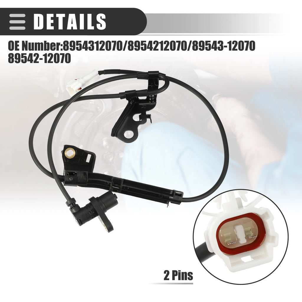 Set of 2 ABS Wheel Speed Sensors for Toyota Corolla (No. 8954312070)