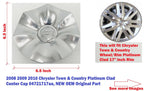 Center Cap for Chrysler Town & Country (2008–2010) 04721717AA