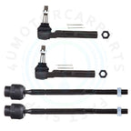 Set of 4 Front Inner & Outer Tie Rod Ends for Chevy Classic 