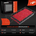 2X Engine Air Filter for Nissan Versa (2007-2012) NV200 (2013-2021) Cube