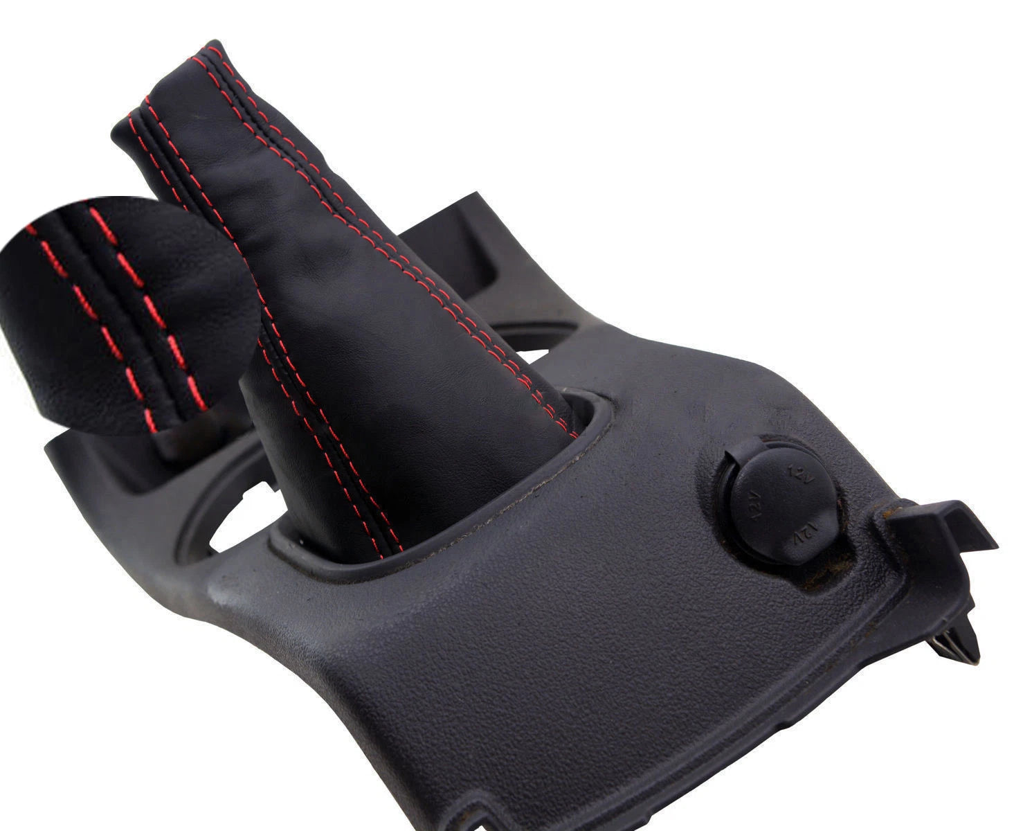 Manual Shift Boot Cover for Chevrolet Cobalt (2005–2010) Red Stitch