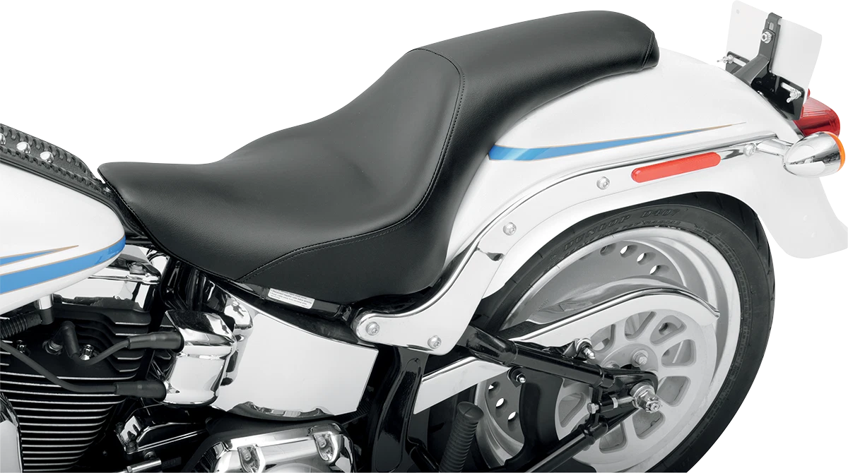 SADDLEMEN Profiler Seat for FLSTF (2007–2017) 806-12-047, Black Smooth