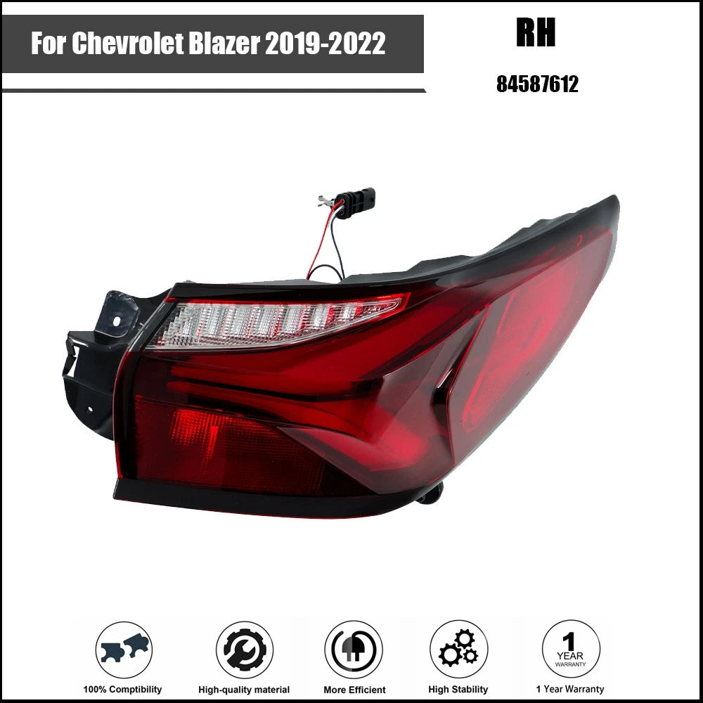 LED Tail Light Assembly for Chevrolet Blazer (2019–2022) Rear RH Black