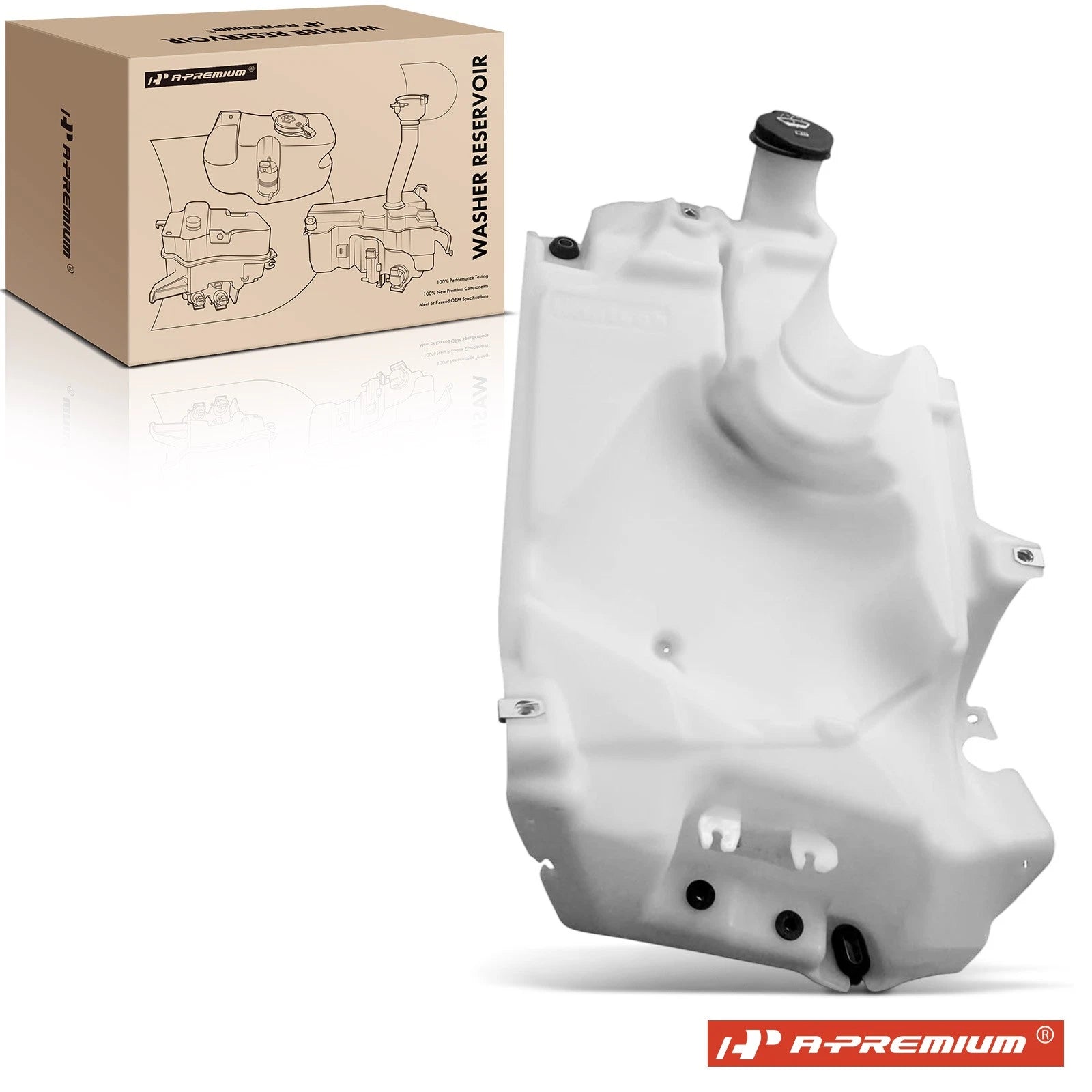 Windshield Washer Reservoir with Cap for Chevy Trailblazer GMC Envoy (2002–2009)