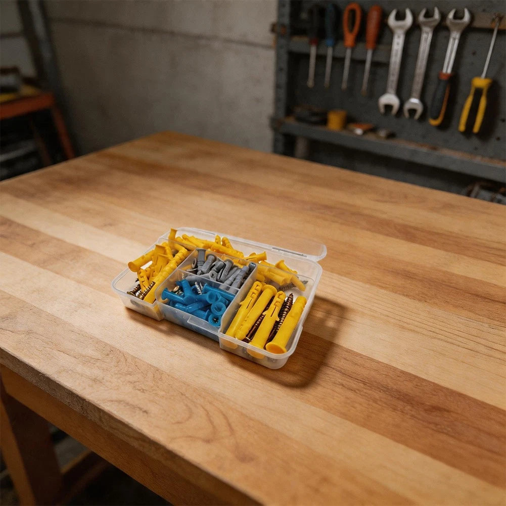 80pcs Expansion Anchors with Screws for Slate Concrete Brick