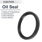 Set of 5 Oil Seal Rotary Shaft Seal Nitrile Rubber 75x90x10mm