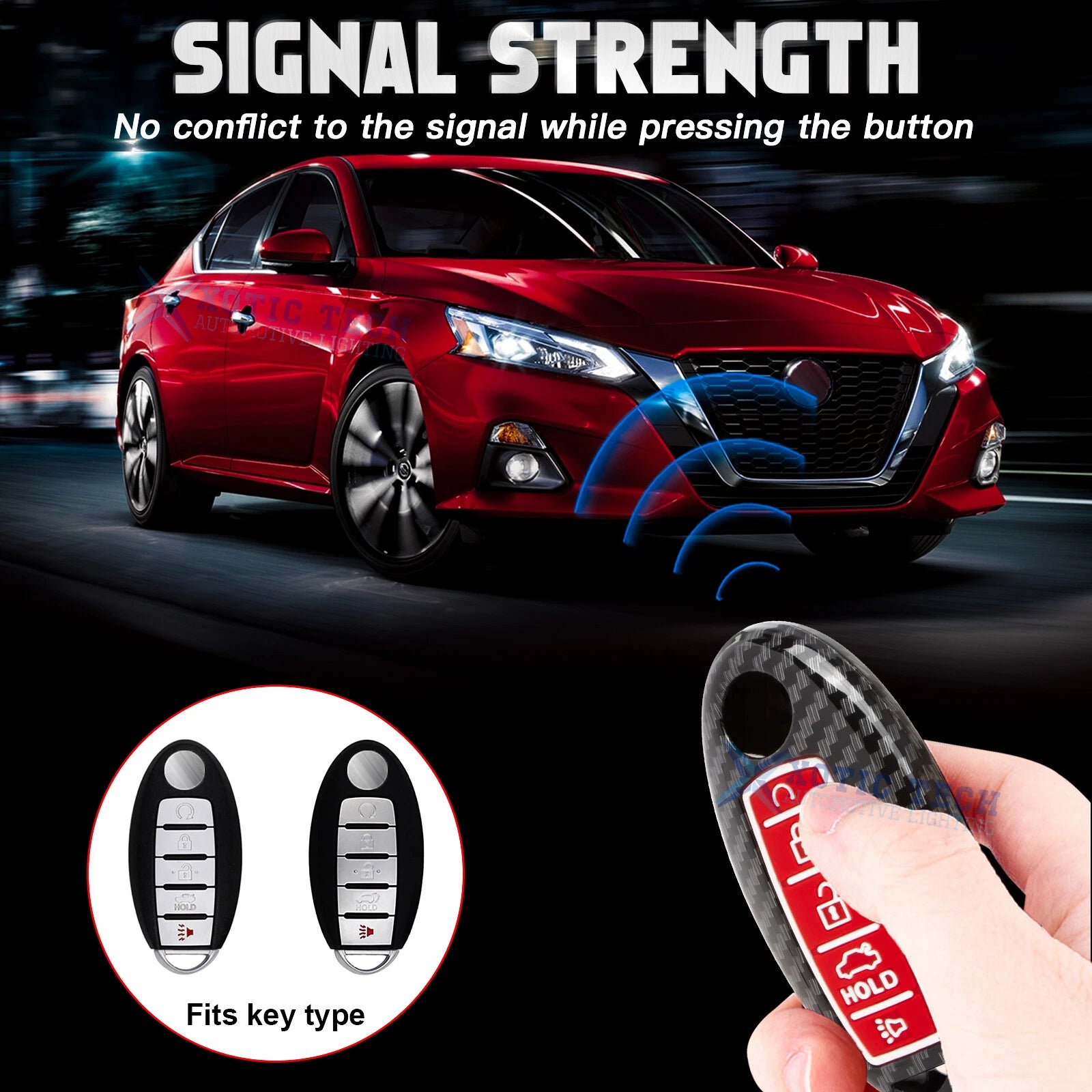 Silicone Button Remote Key Cover Case Protector for Infiniti (2011-2015)