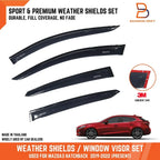 Weather Shield Window Visor Rain Guard for Mazda 3 BP Hatchback (19-23)