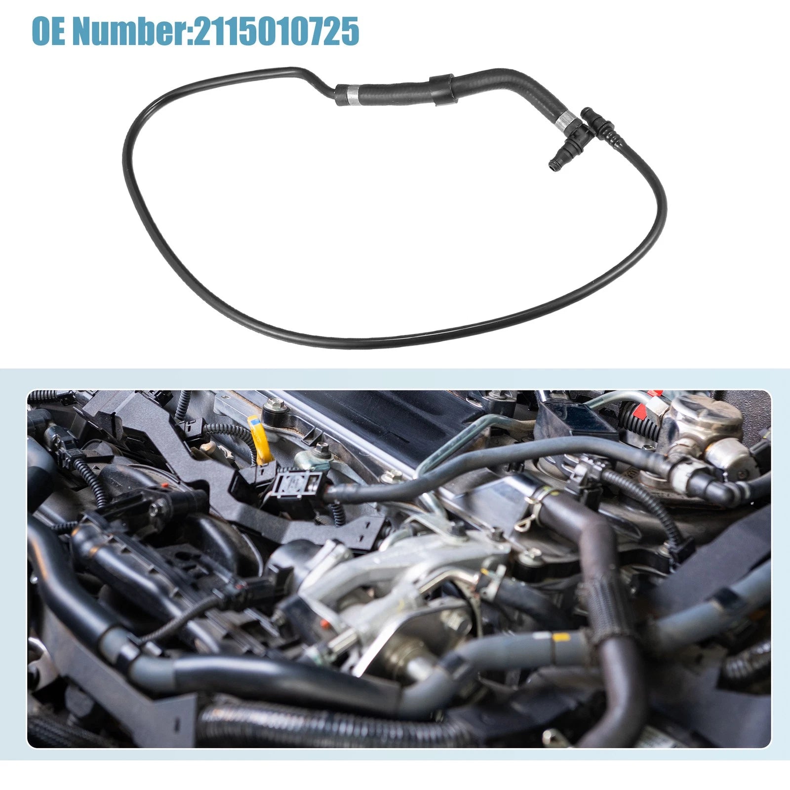 Coolant Heater Hose for Mercedes W211 S211 (2003–2009) No. 2115010725