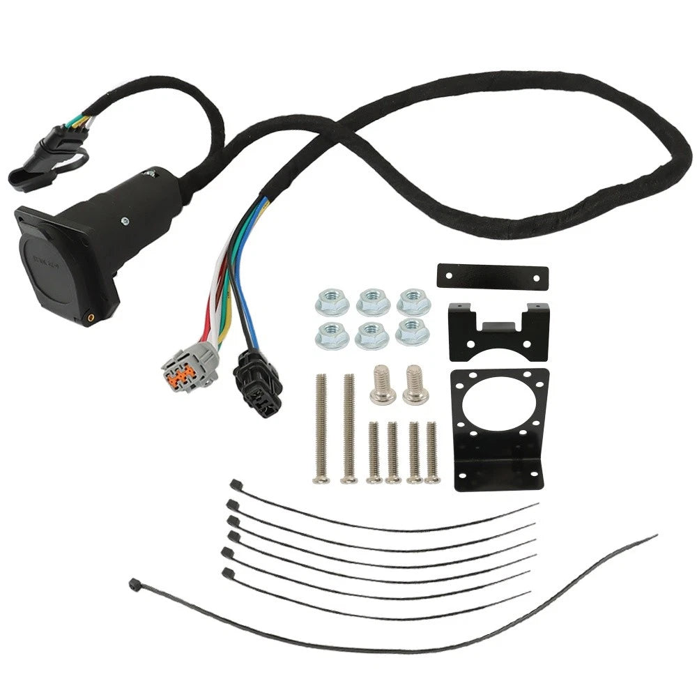 Set of 4 Way Flat & 7 Way Trailer Wiring Harness for Nissan Frontier (2005–2022)