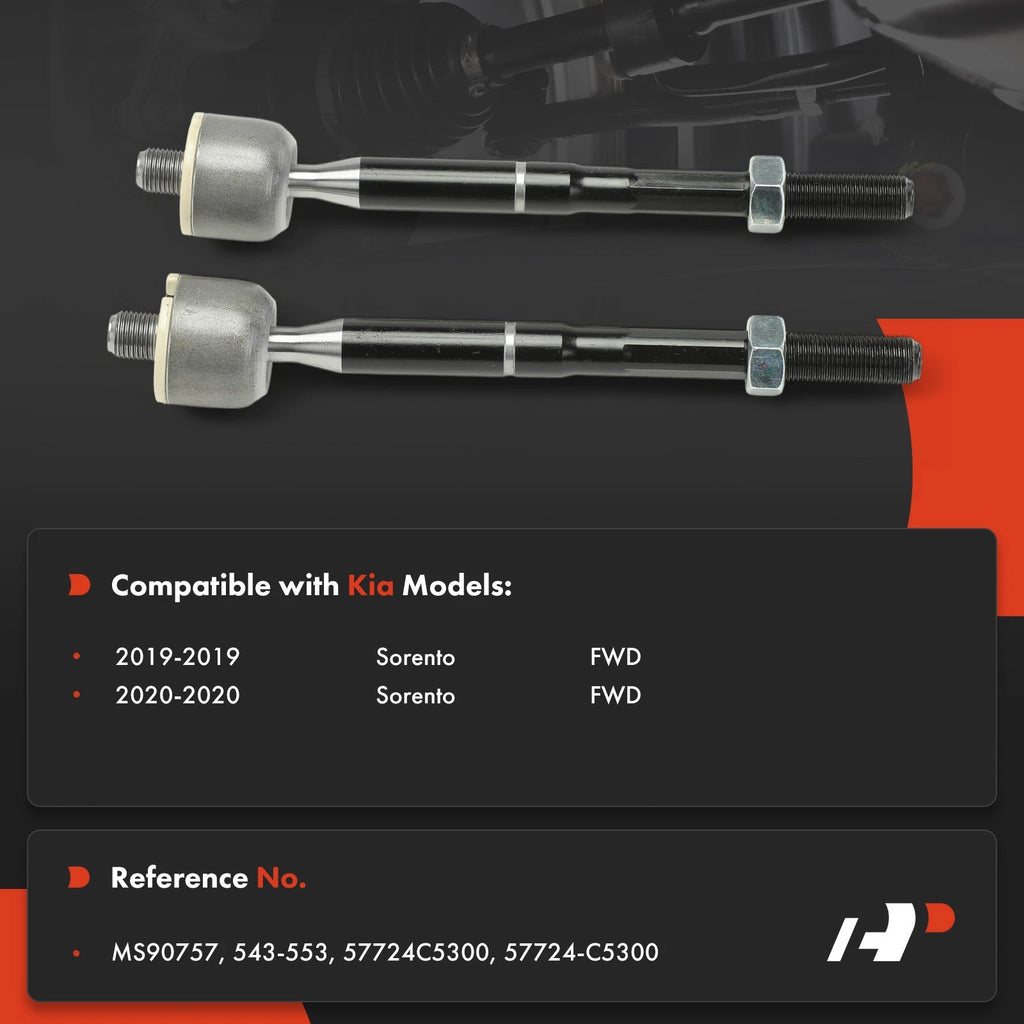 2Pcs Tie Rod End Kit for Kia Sorento (2019–2020)