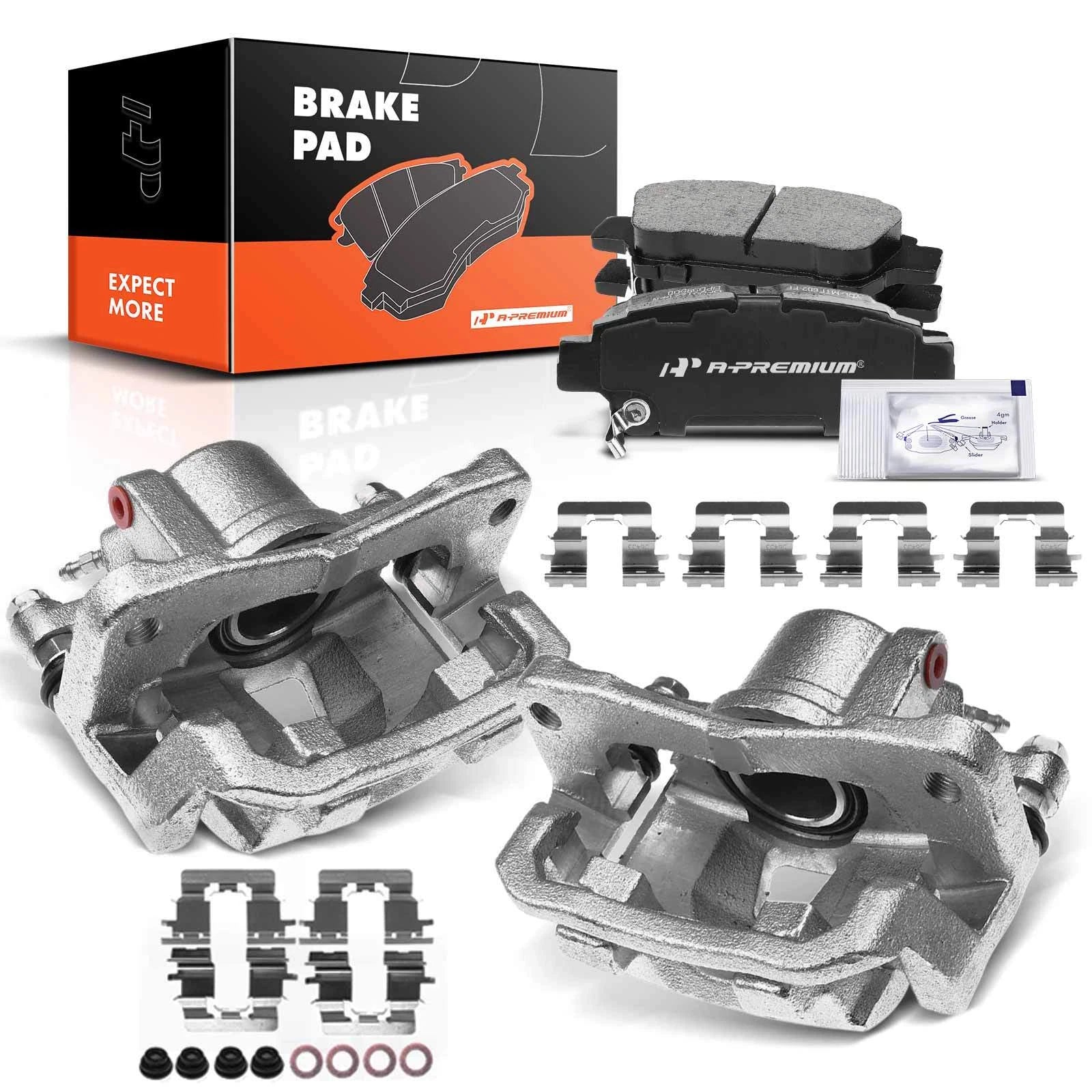 Front Brake Caliper and Ceramic Pad for Toyota Sienna (2004-2010)