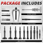 16pcs Blind Hole Bearing Extractor Puller Set for Universal
