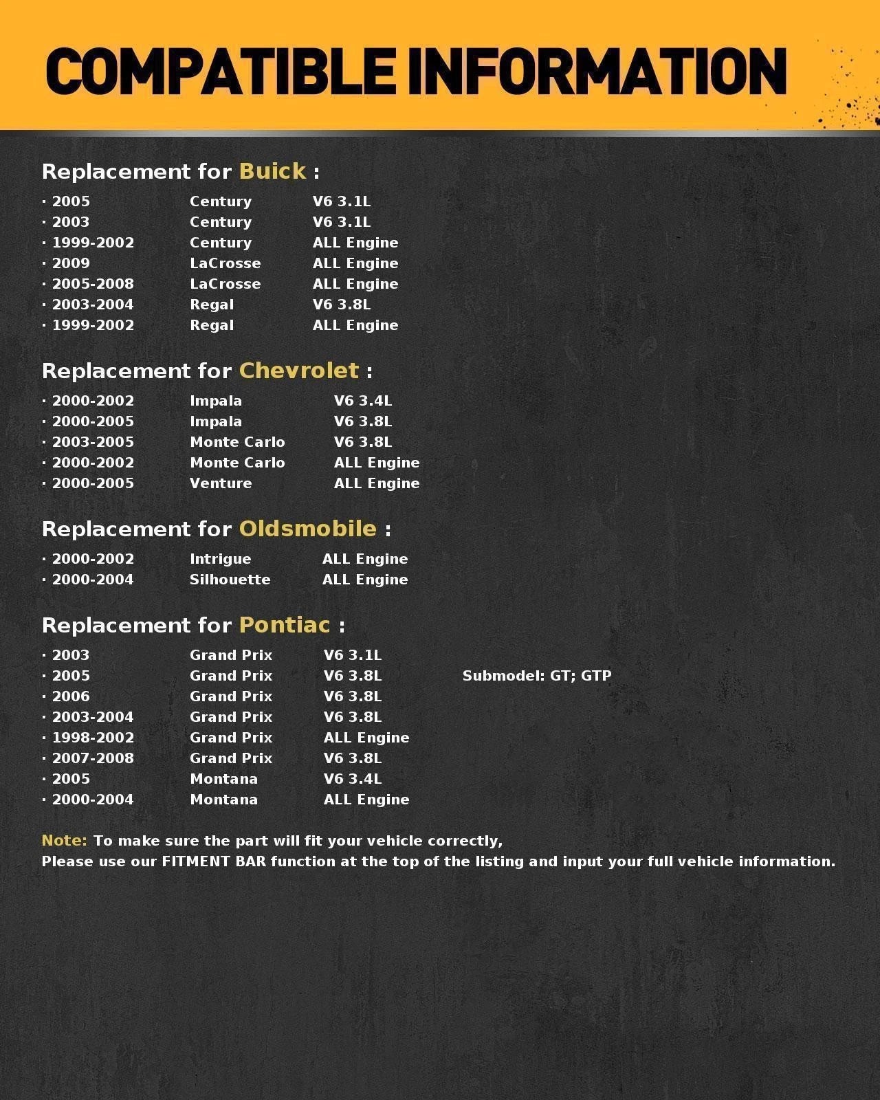 Brake Master Cylinder with Reservoir for Buick LaCrosse Regal Chevrolet (2005–2009)