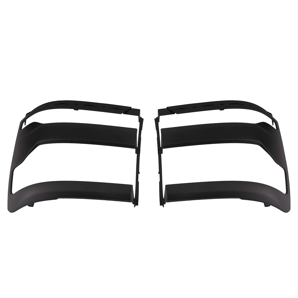 Front Headlamp Cover Kit Black for Chevy Silverado 1500 LD (2019)