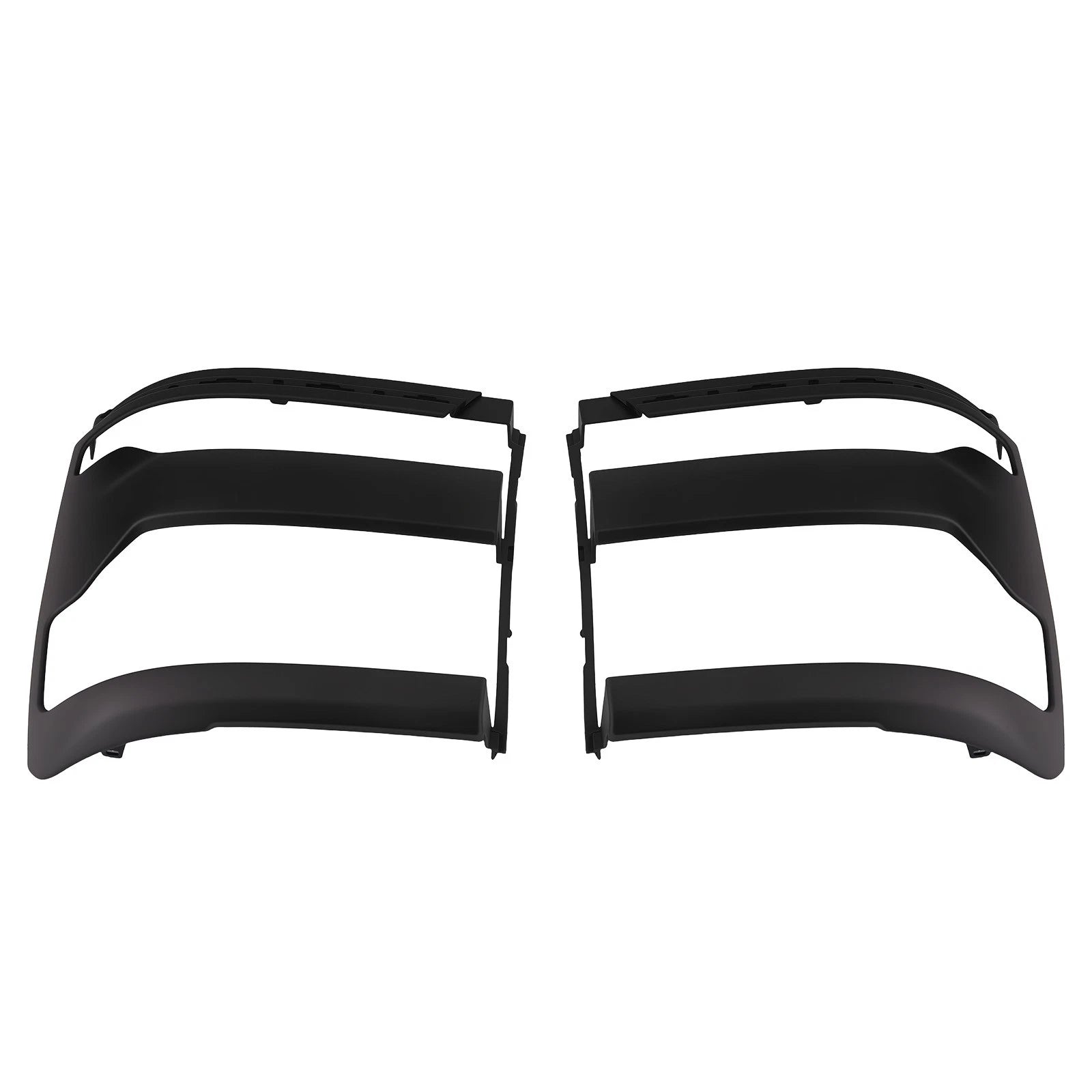 Front Headlamp Cover Kit Black for Chevy Silverado 1500 LD (2019)