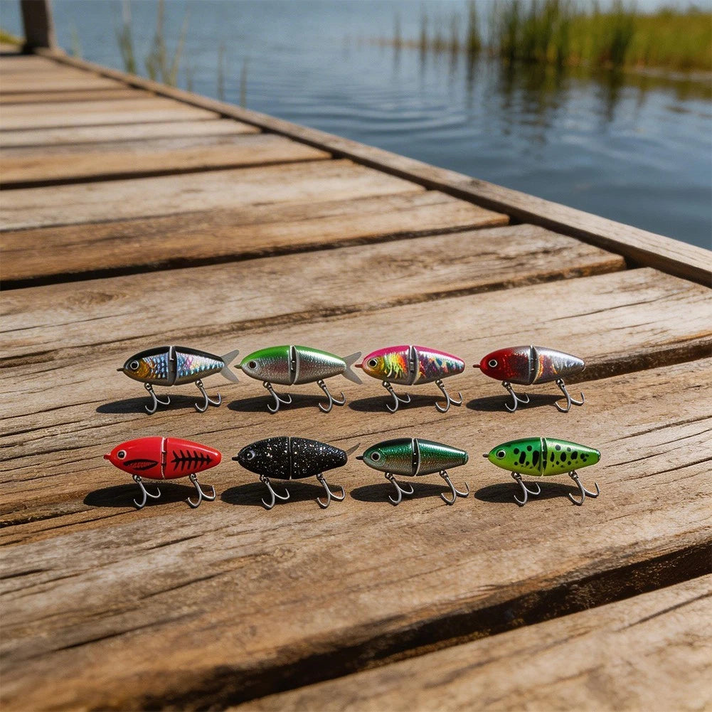6cm Slow Sinking Swimbait Lure for Bass Trout Fishing